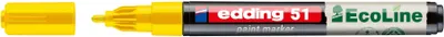 Produktbild von Edding - Paintmarker 51 Eco auf Wasserbasis 1-2mm gelb | 10 Stück