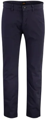 Produktbild von BOSS Orange Herren Chino Hose Regular Fit aus leichtem Baumwoll-Lyocell-Mix in Dunkelblau