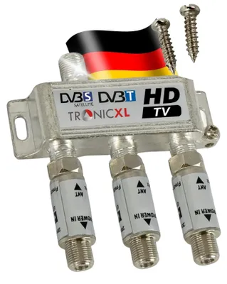 Productafbeelding van 3-voudige satellietsplitter 60dB versterker I antenneverdeler