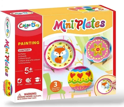 Immagine prodotto di Mini set da pittura su piatto per bambini dai 5 anni in su