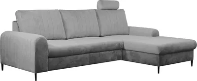 Produktbild von MIRJAN24 Ecksofa Simori, Stilvoll Eckcouch mit Bettkasten und Schlaffunktion (Farbe: Velluto 16, Seite: Rechts)