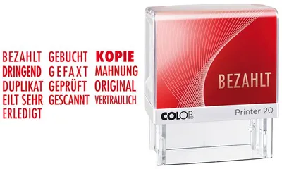 Produktbild von Colop Printer 20 Rot Lagertextstempel