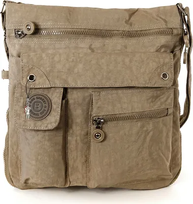 Produktbild von Bag Street Nylon Tasche Damenhandtasche stone 31x10x33 OTJ206N
