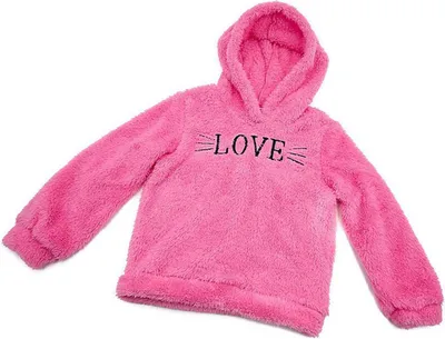 Produktbild von Kinder Plüschkapuzenpullover mit Kapuze Größe 110/116