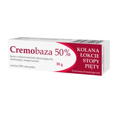 Produktbild von CREMOBAZA 50% Urea Creme mit Peeling-Eigenschaften zur Beseitigung von Keratosen 30g