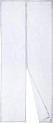 Image de Rideau anti-mouches automatique, 30 aimants, maille fine, 90 x 220 cm, blanc, fermeture automatique