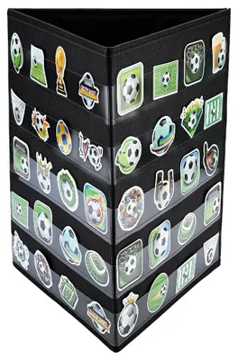 Klappbarer Sticker-Display-Ständer, 1,5x33x42,5 cm, schwarz