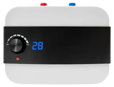 Image de Chauffe-eau électrique - Mini-chauffe-eau sous plan 6 L - 1500 W - Écran LED - Température réglable de 30 à 65 °C - Chauffage rapide - Protections multiples - Blanc