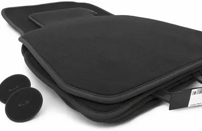 Image de Tapis de sol adaptés aux modèles BMW Série 3 E92 Coupé M3, en velours de qualité supérieure, qualité d'origine, ensemble de 4 pièces, couleur noire
