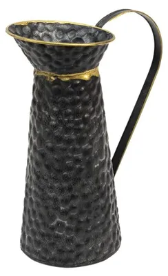 Image de Carafe décorative en métal, anthracite et or