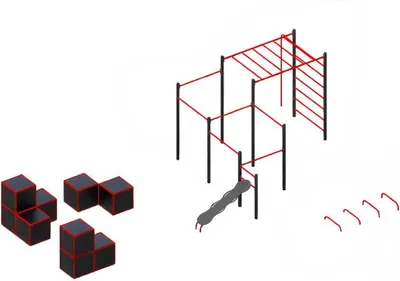 Produktbild von Straßensportgeräte Parallelbarren Slacklines Schultermuskeln Fitnessstationen