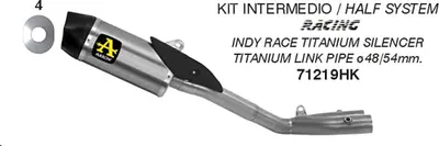 Immagine prodotto di Marmitta ARROW indy race titanio con raccordo per Yamaha Mt-10