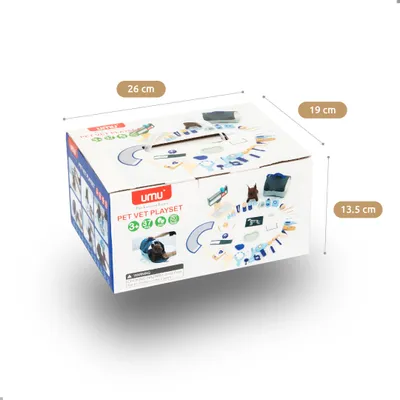 Image de UMU® Set vétérinaire en bois pour enfants 37 pièces - jouets pour petits vétérinaires de 2, 3, 4, 5 ans
