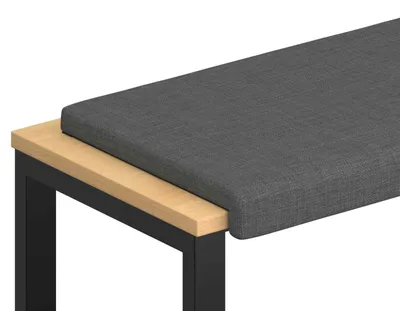 Zdjęcie produktu dla vidaXL Poduszka bankietowa, tkanina, ciemnoszara, głębokość 35 cm