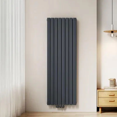Produktbild von EMKE Heizkörper Flach 180 x 61,6 cm Doppellagig 2166 W Anthrazit Design Paneelheizkörper