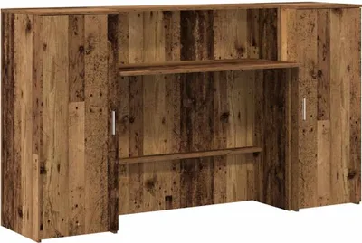 Produktbild von vidaXL Empfangstheke Altholz-Optik 180x50x103,5 cm Holzwerkstoff