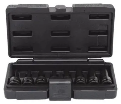 Produktbild von KS Tools 911.0901, Steckschlüssel-Satz, 1/2", 8 Kopf/Köpfe, Chrom-Molybdän-Stahl, ISO 1174, DIN 3121, 1,05 kg