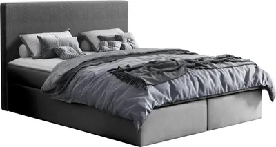 Produktbild von MIRJAN24 Boxspringbett Cosmo, Doppelbett mit zwei Bettkästen für die Bettwäsche, Stilvoll Polsterbett (Farbe: Velluto 16, Größe: 200 x 200 cm)