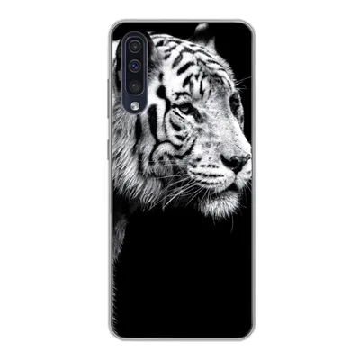 Produktbild von MuchoWow® Handyhülle Schutzhülle Hülle für Samsung Galaxy A30s Tiger - Wilde Tiere - Licht Silikon Softcase Handy Hülle - Karteninhaber