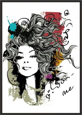 Produktbild von Bild Poster im Rahmen 53x73 cm Mädchen P1074