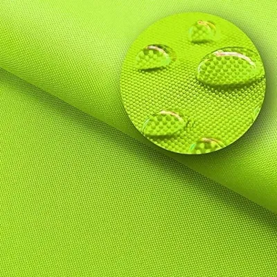 Zdjęcie produktu dla Tkanina Oxford wodoodporna powlekana PVC - Lime, 160 cm szerokości | Tkanina zewnętrzna na metry na altany, zasłony, osłony, balkon, ogród, odporna na warunki atmosferyczne