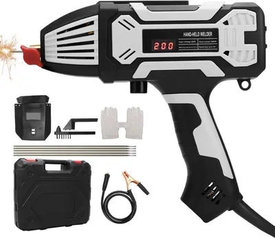 Immagine prodotto di Saldatrice ad elettrodo – Saldatrice portatile manuale ad arco, 220 V, 120 A, inverter IGBT con display digitale