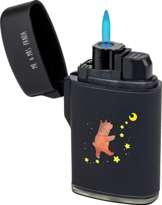 Produktbild von Mr. & Mrs. Panda Feuerzeug Bär Träume - Schwarz - Geschenk, Traum, zigarettenanzünder, Feuerzeuge, Traumdeutung, gas anzünder, sturmfeuerzeug, Träumen, Teddy, Zünder