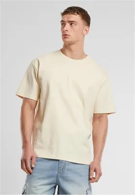 Image de T-shirt pour homme Urban Classics Heavy Basic Loose Tee whitesand - 4XL