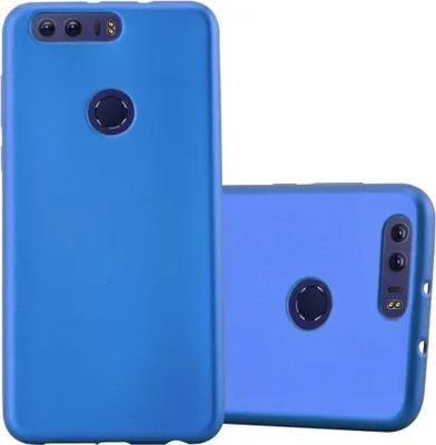 Produktbild von Cadorabo Schutzhülle für Honor 8 / 8 PREMIUM Hülle in Blau Handyhülle TPU Silikon Etui Cover Case