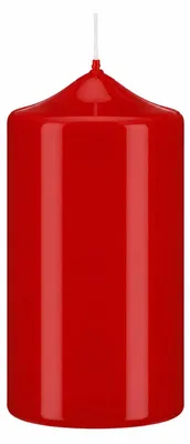 Produktbild von Lackkerzen Stumpenkerzen Rot 300 x Ø 80 mm, 2 Stück