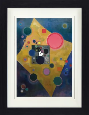 Produktbild von Wassily Kandinsky Gerahmtes Bild Mit Edlem Passepartout | Wand-Bilder | Im Bilderrahmen - Akzent In Rosa, 1926 (40 x 30 cm)