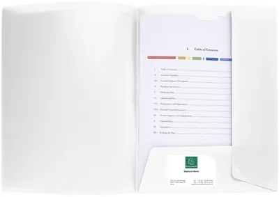 Image de EXACOMPTA Dossier de présentation Kreacover PP A4 blanc