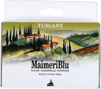 Obrázek produktu pro Sada akvarelových barev MAIMERI Maimeri Blu - barev Tuscany 6 x 12 ml