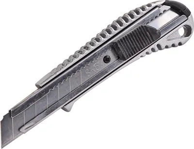 Imagen del producto de Cúter/cuchillo para alfombras Kestek, de 18 mm, con hoja de acero SK5 plateada