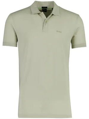 Produktbild von Poloshirts BOSS Green Regular Fit Pio hellgrün 2 Knöpfe