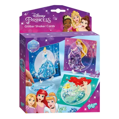 Produktbild von Totum Disney Princess Glitzerkarten Bastelset - kreative Karten gestalten