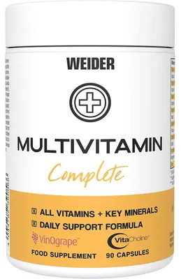 Produktbild von Weider Multi Vitamin (90 Caps) Unflavoured - Vitamine, Mineralien & Gesundheit - Vitamine & Mineralien-Komplex