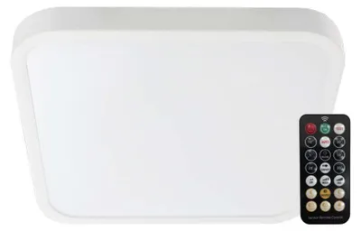 Obrázok produktu pre LED Solution Biele prisadené LED svietidlo Plano štvorcové 295x295mm 18W IP44 s pohybovým MW čidlom a DO 76661