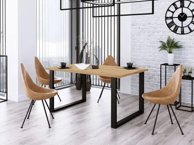 Obrázek produktu pro Jídelní stůl 185x90 cm IZMIR - dub artisan / černý