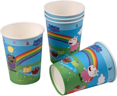 Image de Gobelets en papier Peppa pig 6pcs 200ml - tib