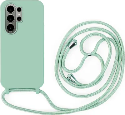 Produktbild von Handykette für Samsung Galaxy S26 Ultra Hanyhülle mit Band Hülle mit Kodel Smartphone Halskette in Mintgrün