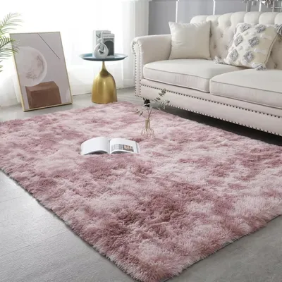 Image de Tapis Pluizig - Uni Blanc - 100x160 cm