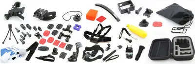 Zdjęcie produktu dla NAJWIĘKSZY Zestaw do GoPro HERO 4 3+ 3 2 / WSZYSTKO