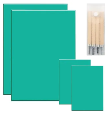 Produktbild von Omgoods – Set mit 4 Linoleum-Schneideplatten für kreative Projekte