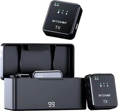 Immagine prodotto di BlitzWolf Wireless Microphone, BW-SX63, 1000mAh (black)