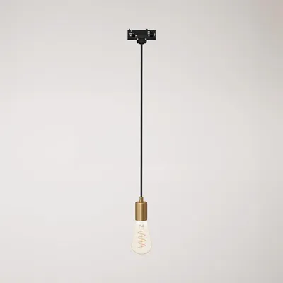 Immagine prodotto di Creative Cables - Lampada a sospensione con finiture in metallo satinato per binari -lampadina non inclusa