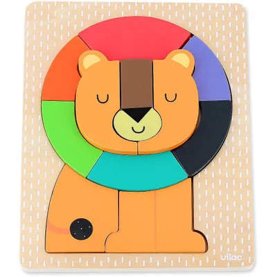 Image de Puzzle en bois Lion Vilac - Jouets éducatifs et amusants pour enfants