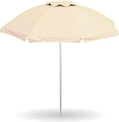 Produktbild von Famanu Strandparasol 200 cm - Ecru, leicht und praktisch