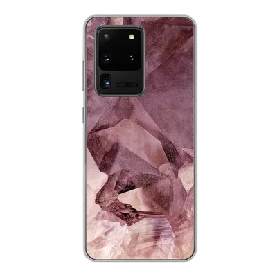 Produktbild von MuchoWow® Handyhülle Schutzhülle Hülle für Samsung Galaxy S20 Ultra Kristalle - Natursteine - Edelsteine und Mineralien Silikon Softcase Handy Hülle - Karteninhaber