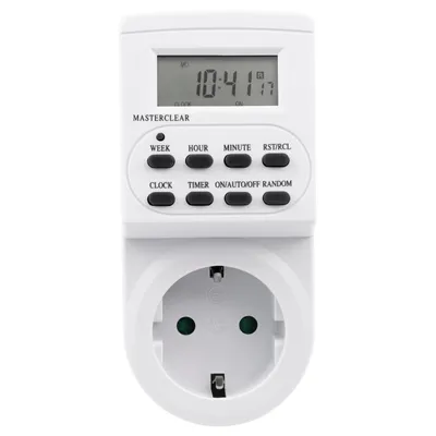 Obrázek produktu pro Digitální časový spínač McPower ''AZ-62'' 10 spínacích programů, cyklus 12/24h